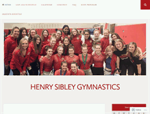 Tablet Screenshot of henrysibleygymnastics.com